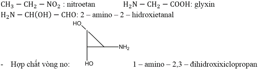 Viết công thức cấu tạo và gọi tên các đồng phân của các hợp chất có công thức phân tử C2H5NO2. (ảnh 2)