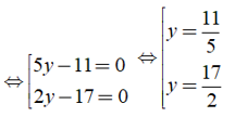 Tìm giá trị y thỏa mãn 49( y - 4 )^2 - 9( y + 2 )^2 = 0 ? (ảnh 1)