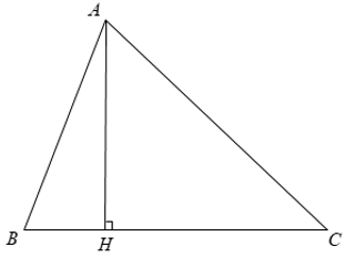 Cho Δ ABC, đường cao AH. Biết AB = 15cm, AC = 41cm, HB = 12cm. Diện tích của Δ ABC là ? (ảnh 1)