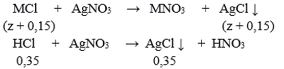 Hỗn hợp X gồm M2CO3, MHCO3, MCl với M là kim loại kiềm. Nung nóng 20,29 gam hỗn hợp X, sau khi phản ứng xảy ra hoàn toàn thấy còn lại 18,74 gam chất rắn. Cũng đem 20,29 gam hỗn hợp X tác dụng hết với 500ml dung dịch HCl 1M thì thoát ra 3,36 lít khí (đktc) và thu được dung dịch Y.Cho Y tác dụng với dung dịch AgNO3 dư thì thu được 74,62 gam kết tủa. Kim loại M là (ảnh 3)