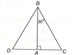 Tam giác ABC vuông tại đỉnh A và có góc B= 30 độ. Chứng minh rằng BC = 2AC. (ảnh 1)