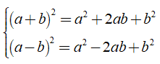 Chứng minh rằng: ( a + b )^2 - ( a - b )^2 = 4ab.  Từ đó tính: (ảnh 1)