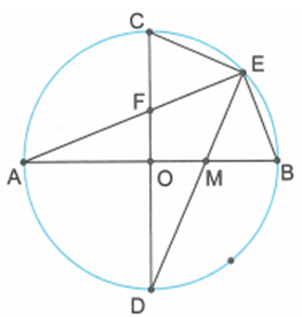 a) Các tam giác CEF và EMB là những tam giác gì? (ảnh 1)