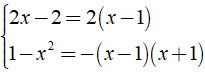 Kết quả của phép cộng x+1/2x-2 + 2x/1-x^2 (ảnh 2)