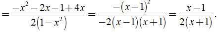 Kết quả của phép cộng x+1/2x-2 + 2x/1-x^2 (ảnh 4)