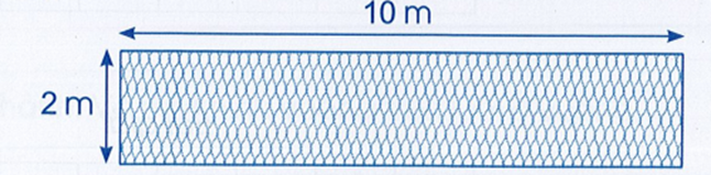 a) Tính chu vi của tấm lưới thép có dạng hình chữ nhật như hình dưới đây: (ảnh 1)