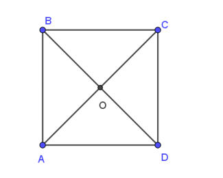 Cho hình vuông ABCD tâm O.    Khẳng định nào sau đây là đúng ?  (ảnh 1)