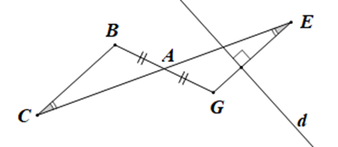 Cho hình vẽ dưới đây: Xét các khẳng định: (1) BC = EG; (ảnh 1)