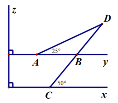 Cho hình vẽ. Tam giác cân trong hình vẽ bên là: A. tam giác ACD; (ảnh 1)