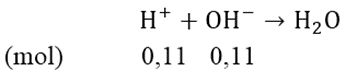 Cho 3,87 gam hỗn hợp A gồm Mg và Al vào 250 ml dung dịch X chứa axit HCl 1M và H2SO4 0,5M được dung dịch B và 4,368 lít H2 (đktc)     a) Tính phần trăm khối lượng kim loại trong A.     b) Tính thể tích dung dịch C gồm NaOH 0,2M và Ba(OH)2 0,1M cần để trung hòa hết lượng axit dư trong B. (ảnh 3)