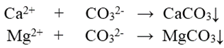 Cho 2 cốc nước chứa các ion: Cốc 1: Ca2+, Mg2+, HCO3-, Cốc 2: Ca2+, HCO3-, Cl-, Mg2+. Để khử hoàn toàn tính cứng của nước ở cả hai cốc người ta: (ảnh 1)