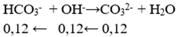Cho m gam NaOH vào 2 lít dd NaHCO3 nồng độ a mol/l, thu được 2 lít dung dịch X. Lấy 1 lít dung dịch X tác dụng với dd BaCl2 (dư ) thu được 11,82g kết tủa . Mặt khác , cho 1 lít dd X vào dd CaCl2(dư) rồi đun nóng. Sau khi kết thúc các phản ứng thu được 7,0g kết tủa. Giá trị của a, m tương ứng là: (ảnh 3)