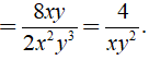Kết quả của phép cộng 5xy-4y/2x^2y^3 + 3xy +4y/2x^2y^3 (ảnh 3)