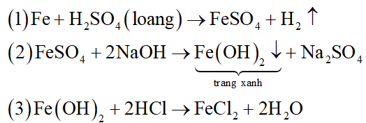 Hoàn thành các phương trình hóa học biểu diễn sự chuyển đổi sau đây. (ảnh 2)