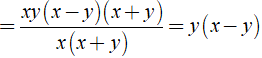 b) xy^3 - yx^3/ x^2 + xy (ảnh 3)