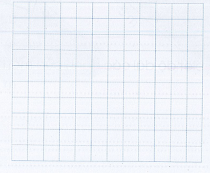 Vẽ một hình chữ nhật trên lưới ô vuông. (ảnh 1)