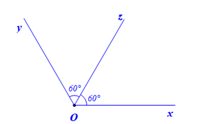b) Vẽ tia phân giác của góc xOy trong câu a. (ảnh 3)