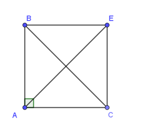 Cho tam giác ABC vuông cân tại A có AB = a. Độ dài của vectơ a= vecto AB+AC là: (ảnh 1)