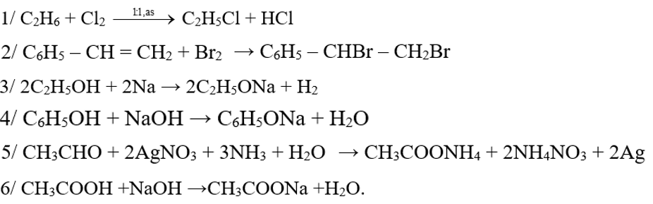 Viết các phương trình phản ứng xảy ra trong các trường hợp sau: (ảnh 1)