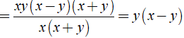 b) xy^3 - yx^3 / x^2 + xy (ảnh 3)