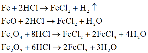 Khử 48 gam Fe2O3 bằng khí CO ở nhiệt độ cao tạo ra chất rắn X gồm 4 chất và khí CO2. Hòa tan toàn bộ chất rắn X bằng dung dịch HCl dư thu được 6,3 gam nước. Thể tích khí CO đã phản ứng ở đktc là: (ảnh 2)