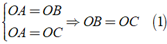 Cho góc vuông xOy, điểm A nằm trong góc đó. Gọi B là điểm đối xứng với A qua Ox, C là điểm (ảnh 2)