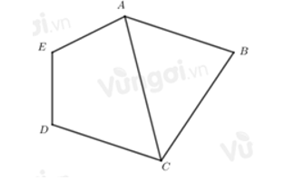 Cho chu vi tứ giác ACDE bằng 45 cm, chu vi tam giác ABC bằng 32 cm, AC = 10 cm. (ảnh 1)
