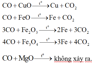 Để khử hoàn toàn 30 gam hỗn hợp CuO, FeO, Fe2O3, Fe3O4, MgO cần dùng 5,6 lít khí CO (ở đktc). Khối lượng chất rắn sau phản ứng là: (ảnh 1)