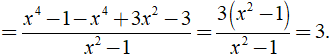 Thực hiện phép tính x^2 + 1 - x^4 -3x^2 + 2/ x^2 -1 được kết quả là? (ảnh 4)