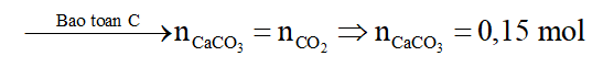Nung 20 gam hỗn hợp chất rắn A gồm CaCO3 và NaCl cho đến khi phản ứng xảy ra hoàn toàn thì thu được 3,36 lít khí (đktc). Tính phần trăm khối lượng của CaCO3 trong hỗn hợp A. (ảnh 4)