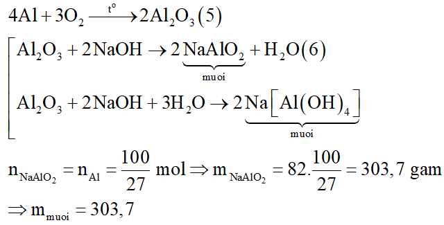 Đốt cháy hoàn toàn cùng khối lượng các đơn chất sau: S, C, Al, P rồi cho sản phẩm cháy của mỗi chất tác dụng hết với dung dịch NaOH dư, thì sản phẩm cháy của chất tạo ra được khối lượng muối lớn nhất là: (ảnh 3)
