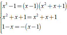 c) 4x^2 - 3x + 17/ x^3 -1  + 2x-1/ x^2 + x +1 + 6/ 1-x (ảnh 3)