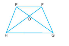 Hình thang cân EFGH có:  A. EF  là đường chéo  B. EF và GH là đường chéo (ảnh 1)