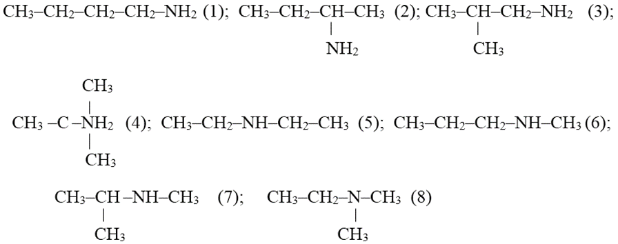Amin X có phân tử khối nhỏ hơn 80. Trong phân tử X nitơ chiếm 19,18% về khối lượng. Số đồng phân cấu tạo của X tác dụng với HCl tạo muối amoni có mạch cacbon không phân nhánh là : (ảnh 2)