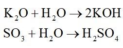 Các oxit tác dụng được với nước là: (ảnh 2)