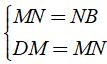 b) DM = MN = NB (ảnh 2)