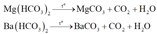 Cho 5 dung dịch không màu đựng trong 5 bình mất nhãn gồm: NaHSO4, NaCl, Mg(HCO3)2, Na2CO3, Ba(HCO3)2. Không được dùng thêm hóa chất nào khác, hãy nêu phương pháp nhận biết các dung dịch trên. (ảnh 1)