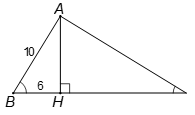 Cho tam giác ABC vuông ở A, đường cao AH. Tính sinB, sinC ứng với mỗi trường hợp sau:  a) AB=10cm (ảnh 1)