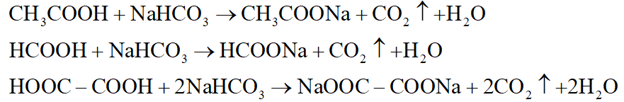 Hỗn hợp X gồm CH3COOH, HCOOH và HOOC−COOH. Khi cho m gam X tác dụng với NaHCO3 (dư) thì thu được 15,68 lít khí CO2 (đktc). Mặt khác, đốt cháy hoàn toàn m gam X cần 8,96 lít khí O2 (đktc) thu được 35,2 gam CO2 và y mol H2O. Giá trị của y là: (ảnh 2)