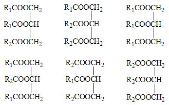 Cho hỗn hợp hai axit béo gồm axit oleic và axit stearic tác dụng với glixerol. Số triglixerit tối đa tạo thành là  (ảnh 1)