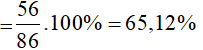 Tính nồng độ % của dung dịch rượu etylic 70° (biết DC2H5OH = 0,8 g/ml, DH2O = 1 g/ml, H=1, C=12, O=16). (ảnh 1)