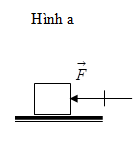 Lực tác dụng lên vật theo phương ngang, chiều từ phải sang trái, cường độ 40N tỉ xích 1cm ứng với 20N. (ảnh 1)