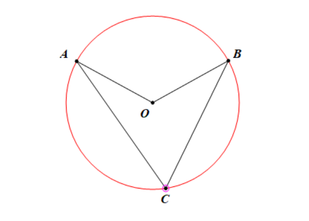 Trên đường tròn (O), lấy ba điểm A, B, C sao cho điểm C nằm trên cung lớn AB, biết số đo cung nhỏ AB bằng 72° thì ACB  bằng A. 36°. B. 72°. C. 144°. D. 90°. (ảnh 1)