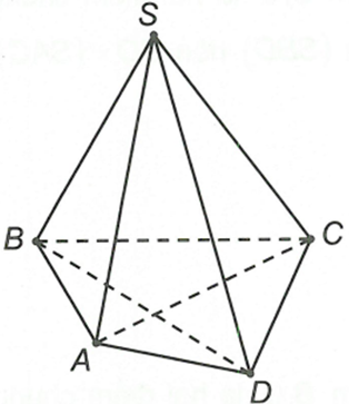 Cho hình chóp S.ABCD. Giao tuyến của hai mặt phẳng (SAB) và (SBC) là đường thẳng (ảnh 1)