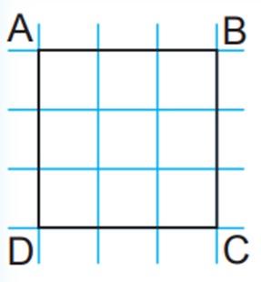 4 góc đỉnh A, B, C, D là các góc AB BC CD DA (ảnh 1)
