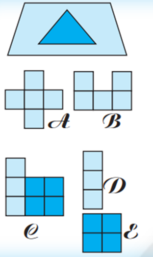 Viết vào chỗ chấm: lớn hơn, bé hơn hay bằng Diện tích hình tam giác  (ảnh 1)