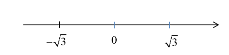 Khẳng định nào sau đây là đúng?  A. Chỉ có một giá trị x thỏa mãn x2 = 3 được biểu diễn  (ảnh 1)