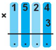 Viết vào chỗ chấm. 1 524 × 3 = ? 3 nhân 4 bằng (ảnh 1)