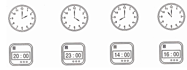 Nối hai đồng hồ chỉ cùng thời gian vào buổi chiều hoặc buổi tối: (ảnh 1)