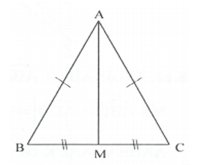 Cho  tam giác ABC có góc A=50 độ ; AB=AC . Gọi M là trung điểm của BC. Tính các góc của tam giác ABM , tam giác ACM .( Trường hợp c.g.c) (ảnh 1)